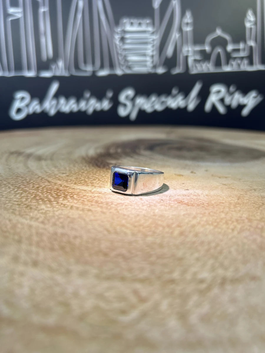 Blue sapphire (heated ) · Ring — original BH Special Rings photograph