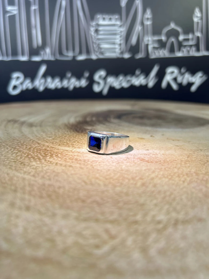 Blue sapphire (heated ) · Ring — original BH Special Rings photograph