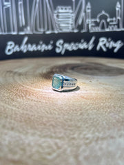 Natural Emerald (Moisssanite on sides) · Ring — original BH Special Rings photograph