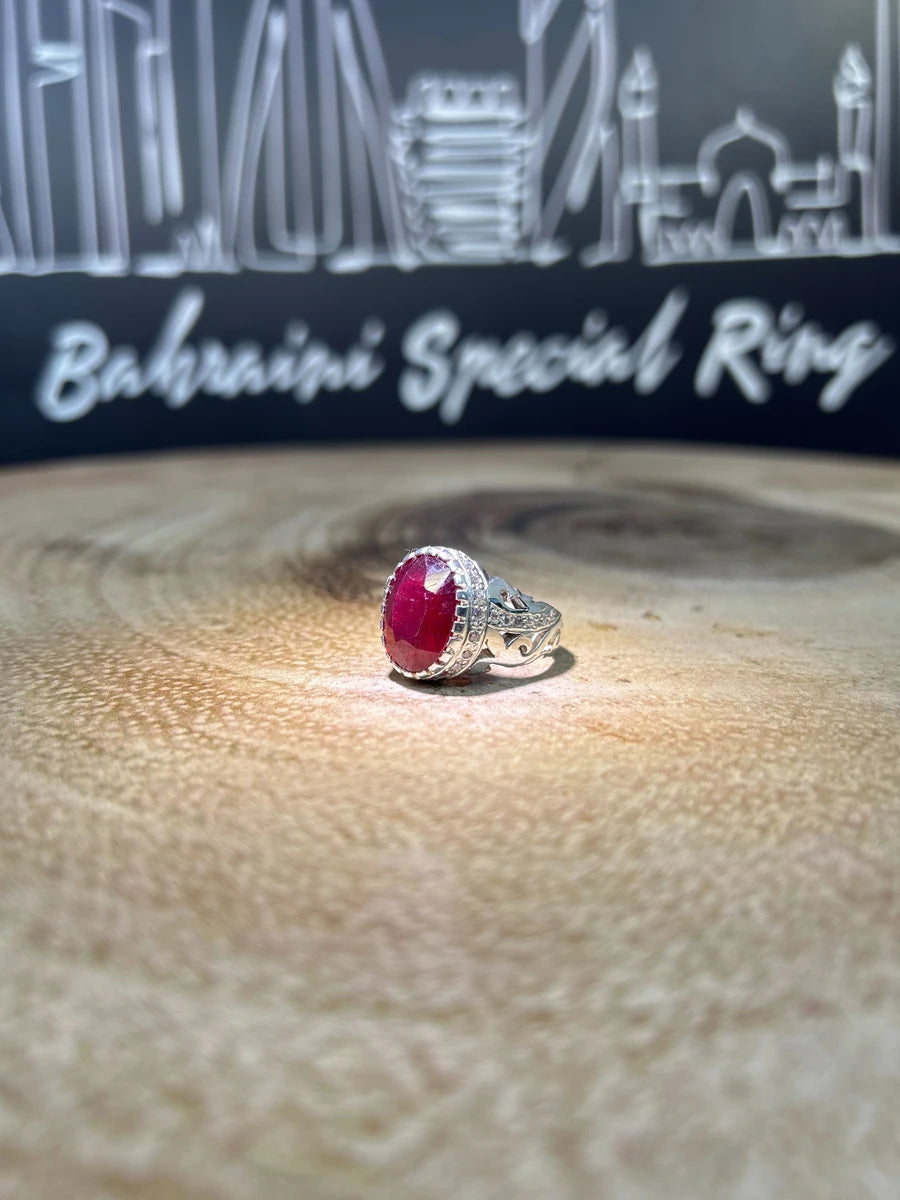 Natural Ruby (Zircons on sided ) · Ring — original BH Special Rings photograph