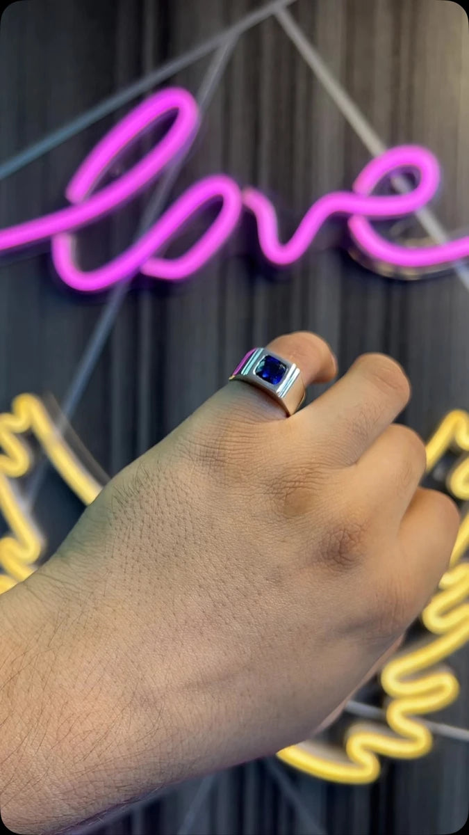 Blue Sapphire (Treated) · Ring — original BH Special Rings photograph