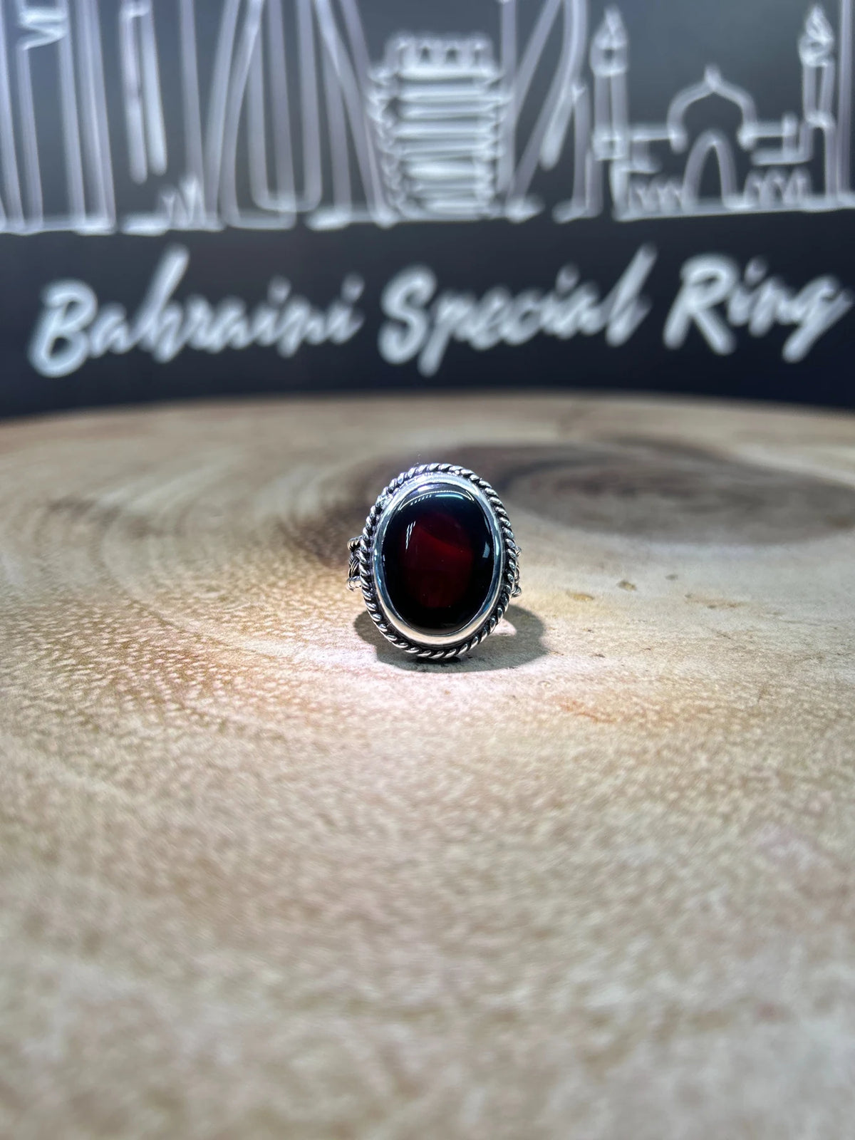 Dark Red Aqeeq · Ring — original Instagram view 2
