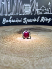 Natural Ruby (Zircons on sided ) · Ring — original Instagram view 2