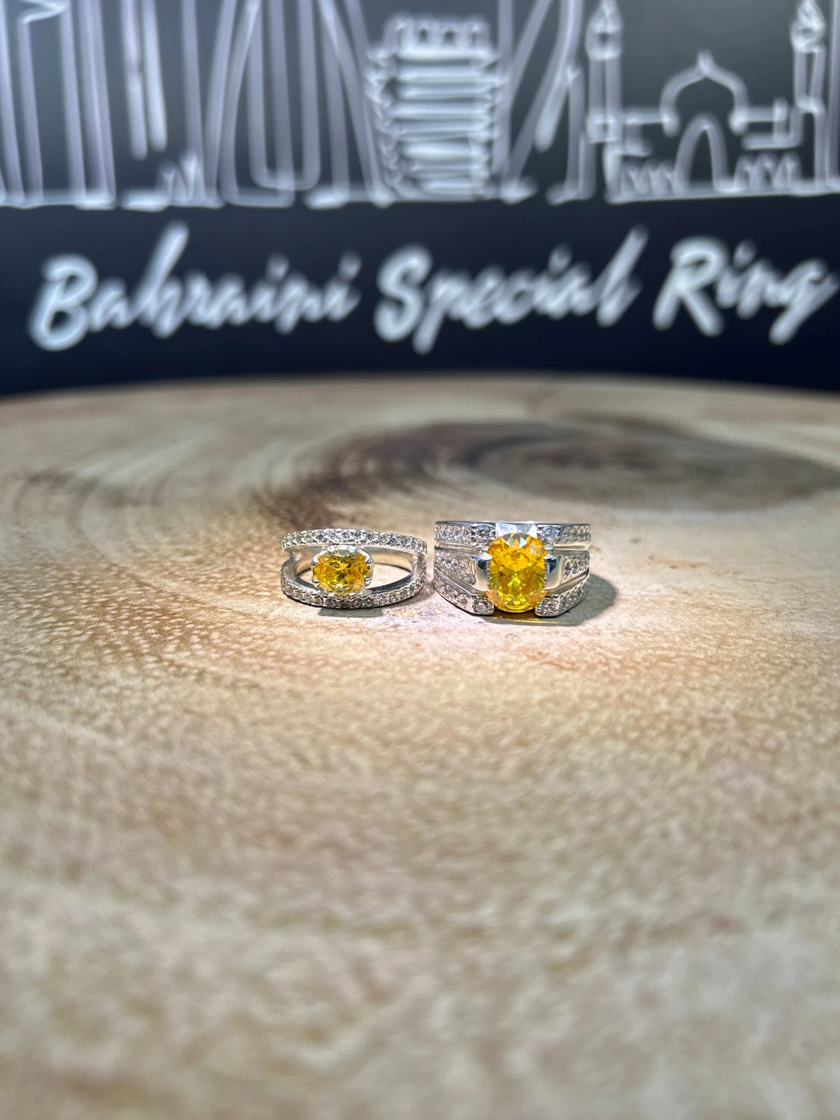 Yellow Topaz · Couple Rings — original Instagram view 2