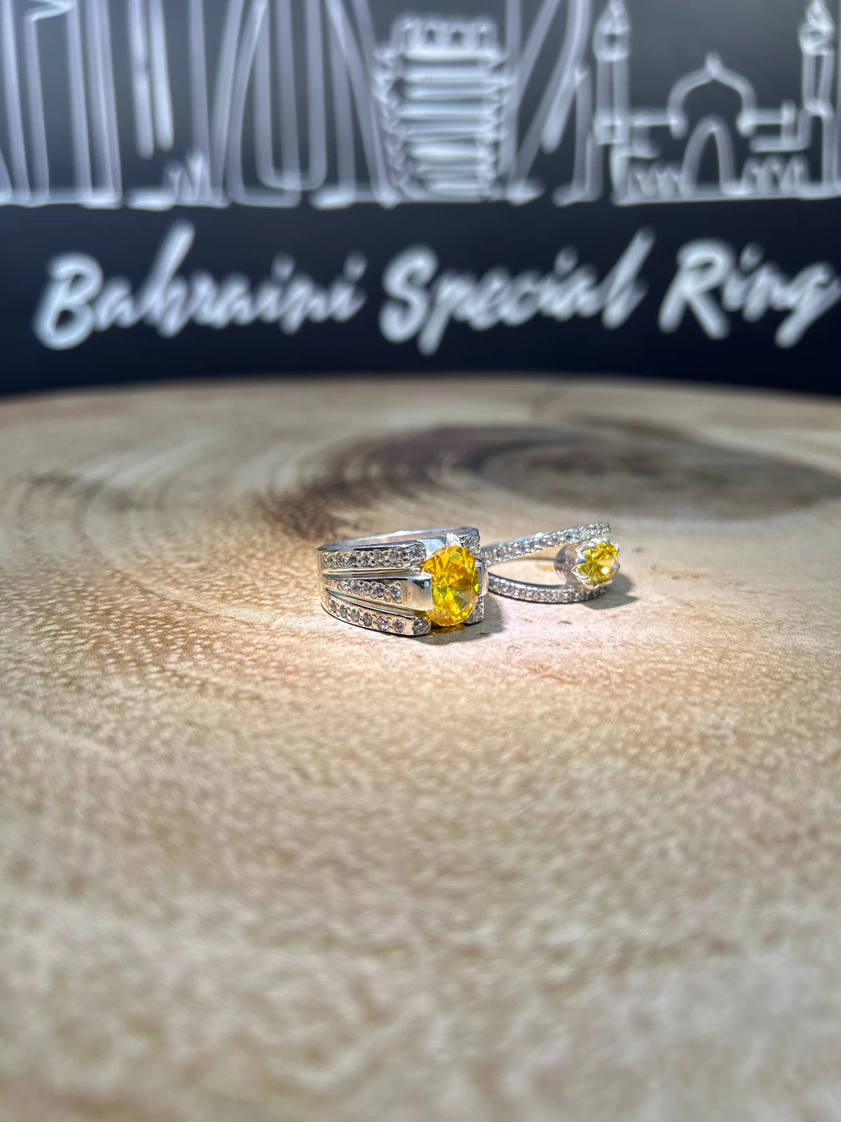 Yellow Topaz · Couple Rings — original Instagram view 3