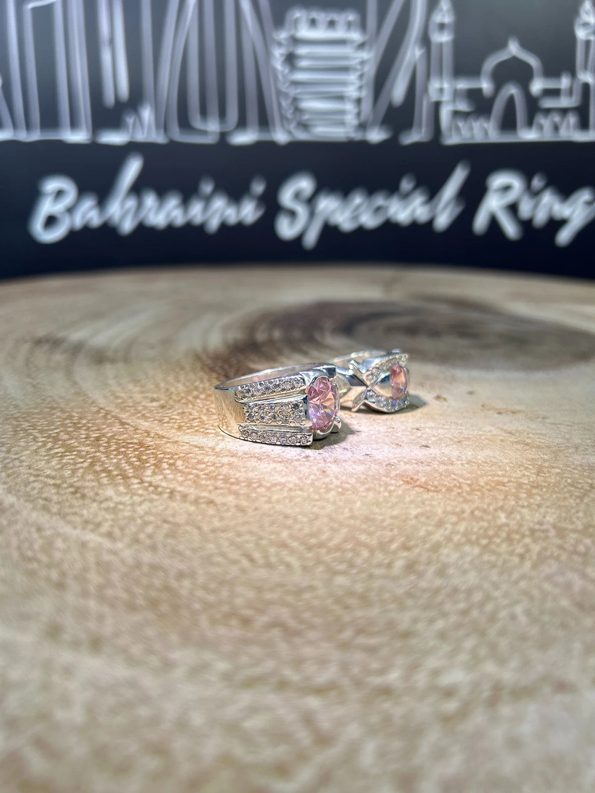Pink Zircon · Couple Rings — original Instagram view 3