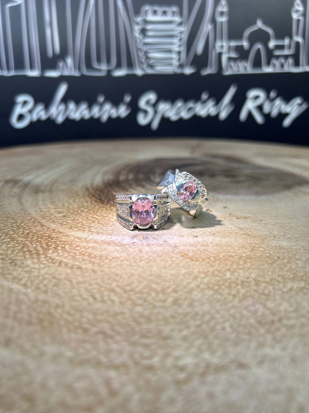 Pink Zircon · Couple Rings — original Instagram view 4